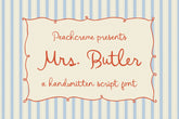 Mrs. Butler // Wedding Font