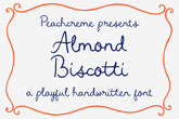 Almond Biscotti // Charming Font