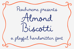 Almond Biscotti // Charming Font