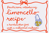 Limoncello Recipe // Handwritten font