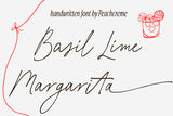 Basil Lime Margarita // Handwritten Font