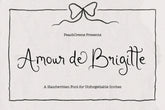Amour de Brigitte // Quirky font
