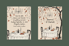 Prosecco and Baguette // Quirky font