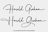 Harold Graham // Signature Font