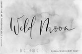 Wild Moon Script , , - peachcreme.com