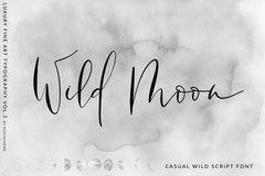 Wild Moon Script , , - peachcreme.com
