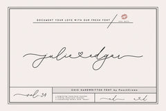 Julie Edgar Script Font