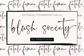 Blush Society Font , , - peachcreme.com