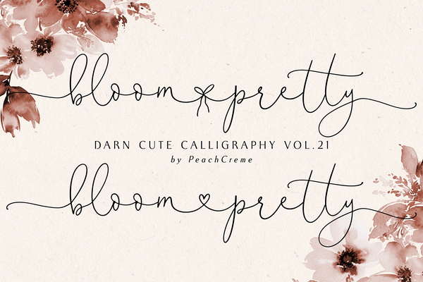 Bloom Pretty Script