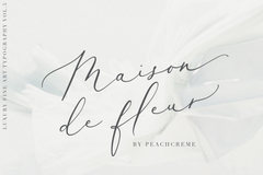 Maison de fleur Script , , - peachcreme.com