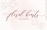Floral Hearts Script