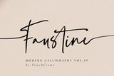 Faustine Modern Script Font