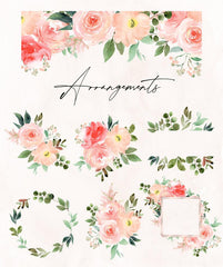 Blush Flora // Watercolor Set