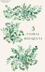 Lovely Eucalyptus // Watercolor Set