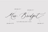 Autumn Melody // Wedding Calligraphy Font