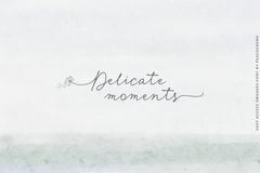 Petite Kisses// Easy access swashes font!
