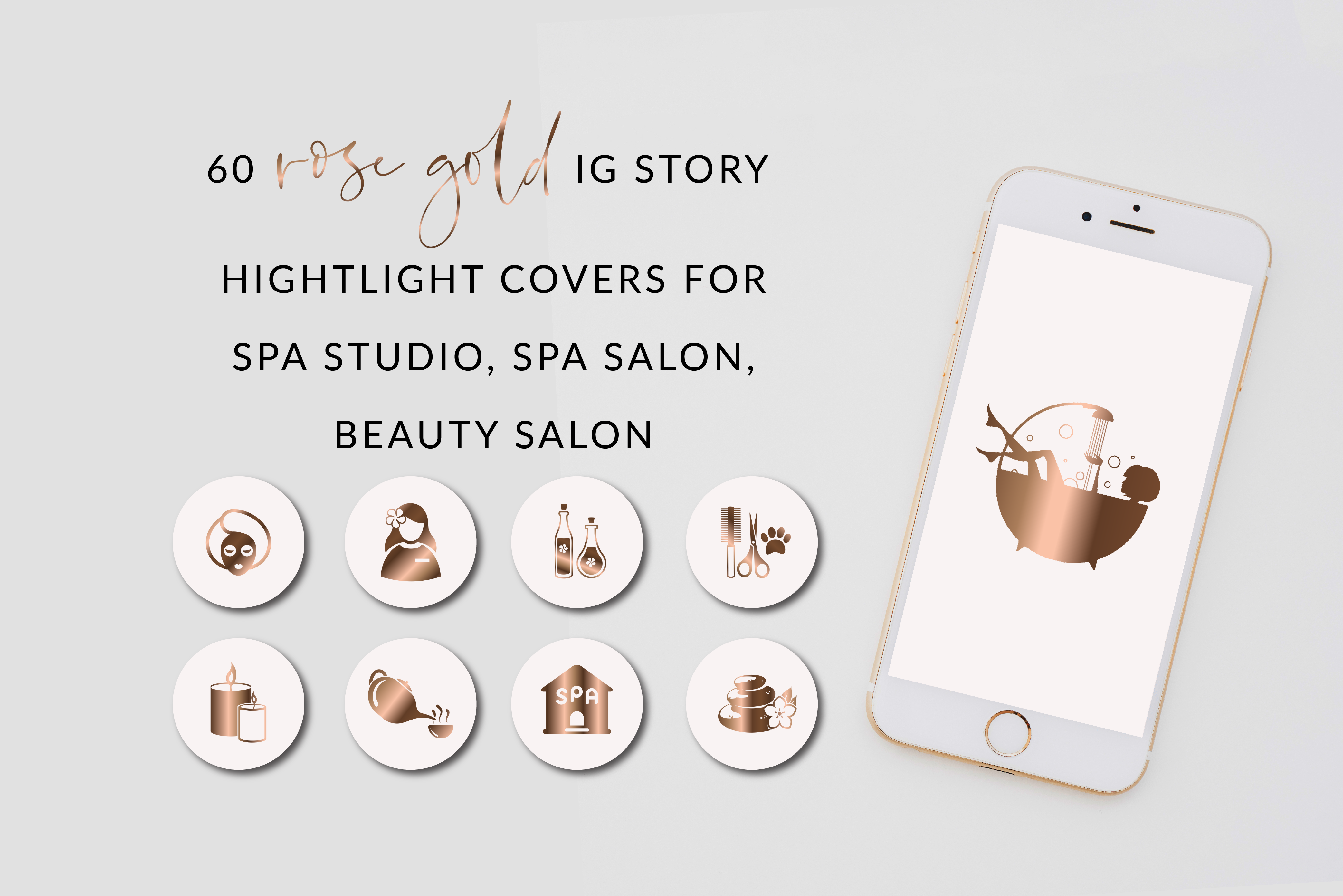 Rose Studio Instagram Story Covers , , - peachcreme.com