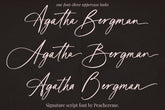 Agatha Bergman // Signature Font