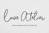 Luxe Atelier // Modern Script Font