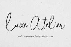 Luxe Atelier // Modern Script Font