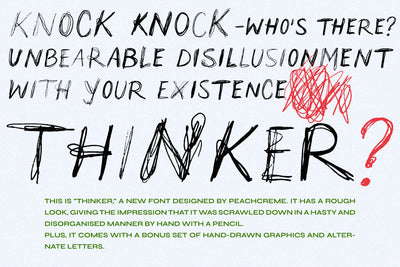 Thinker // Scribble Font