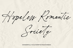Hopeless Romantic Society // Script