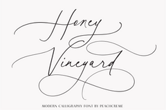 Honey Vineyard // Modern Calligraphy