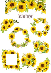 Lovely Sunflowers // Watercolor Set