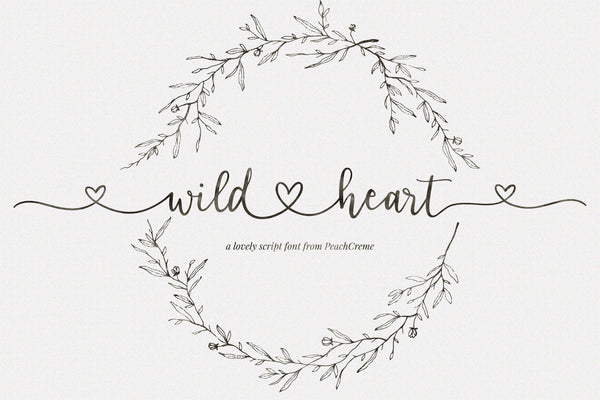 Wild Heart // Lovely Script Font