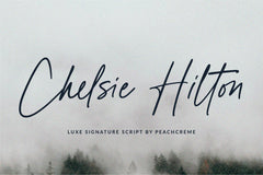 Chelsie Hilton // Luxe Signature Font