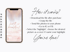 40 Birth Doula Social Media Story Covers