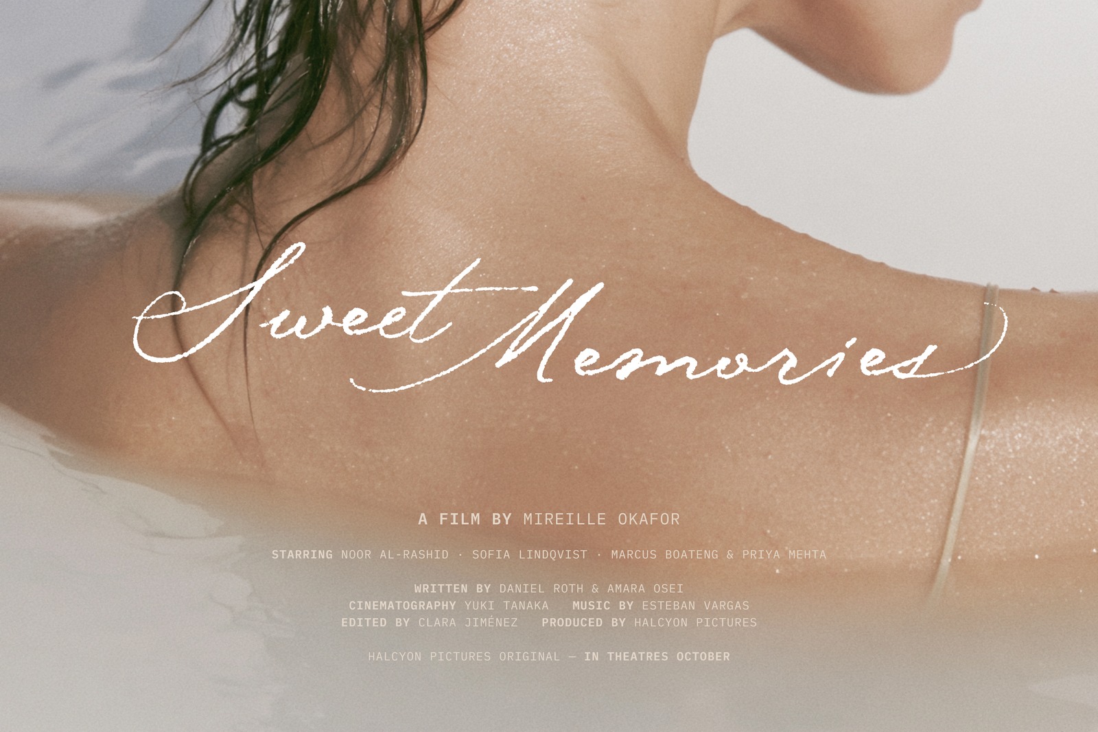 Midnight Symphony script overlaid on fine-art portrait photograph
