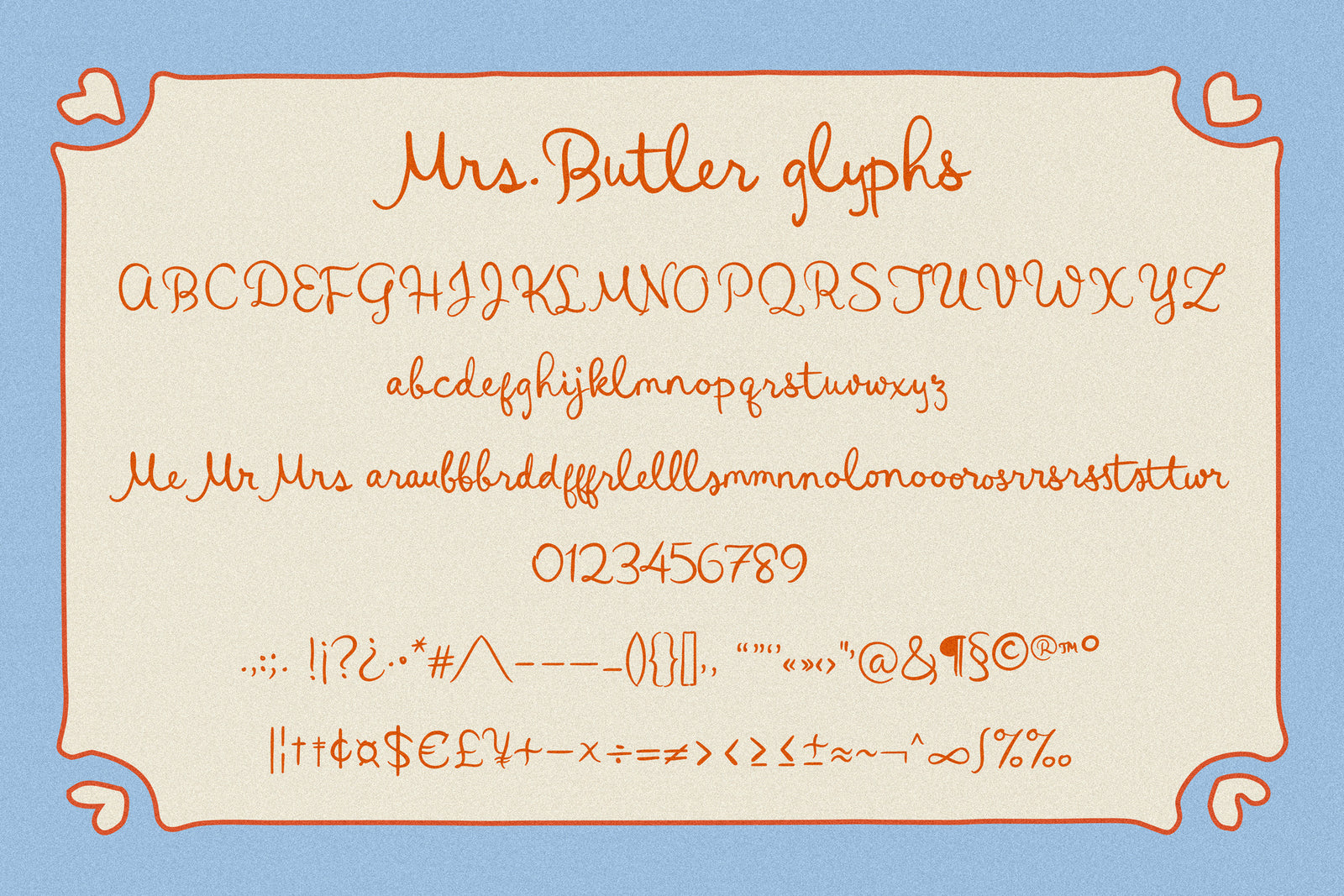 Mrs. Butler // Wedding Font
