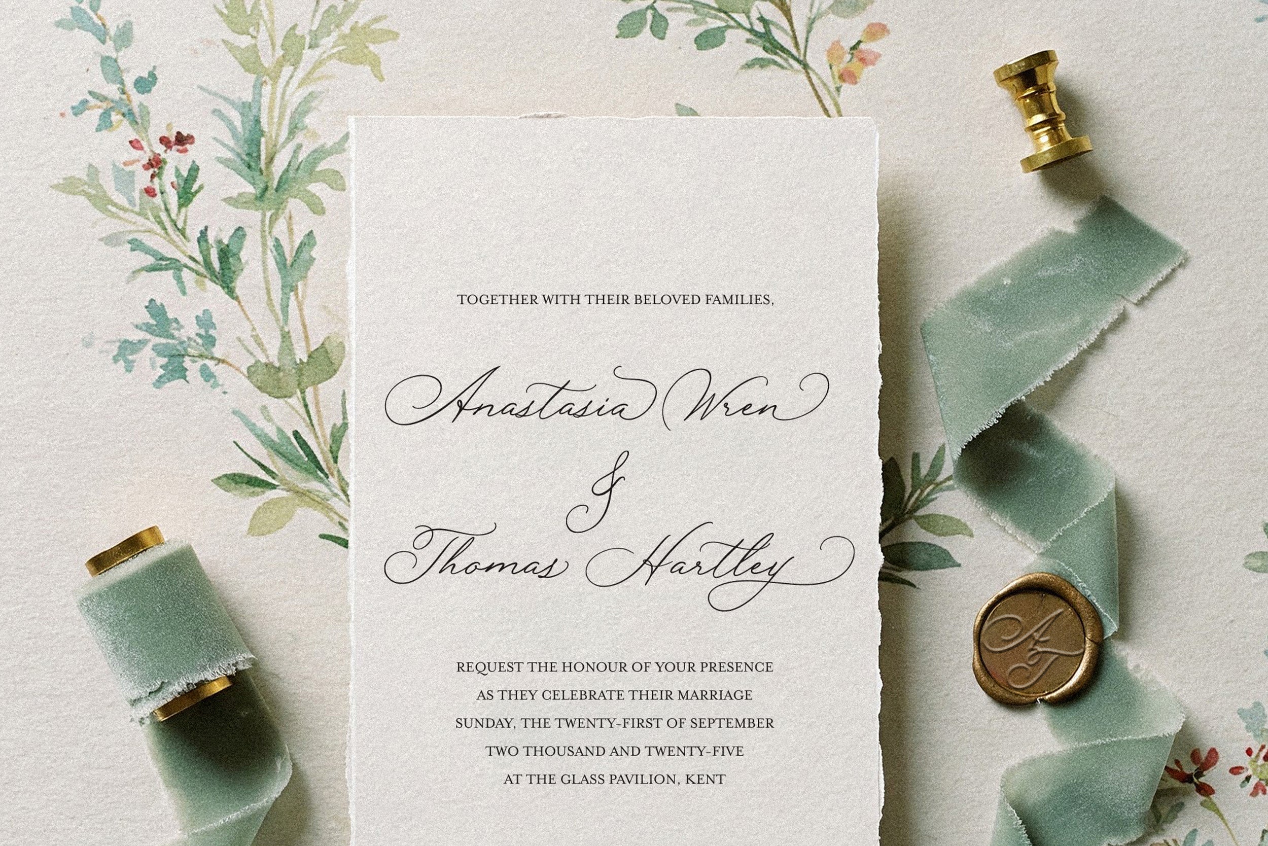 Rose Orchard Garden // Romantic Font
