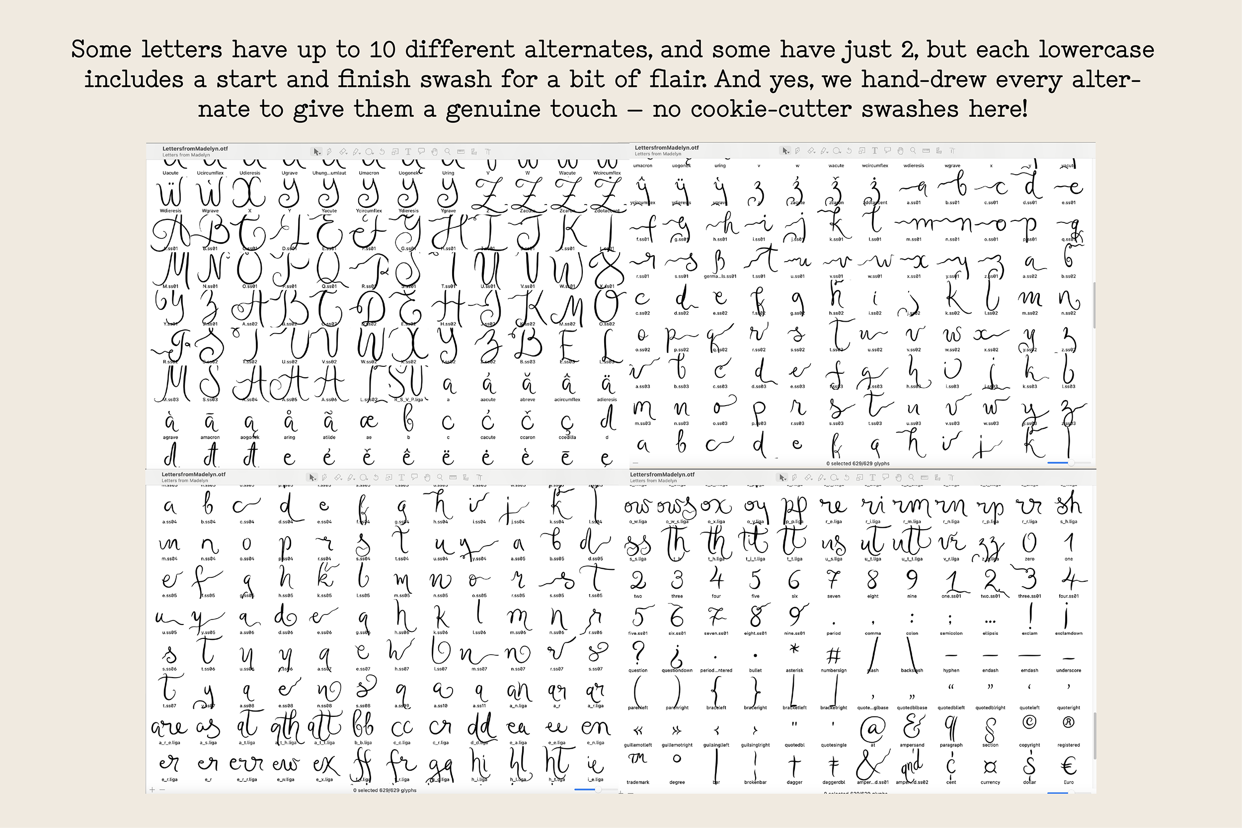 Letters from Madelyn // Quirky Script Font