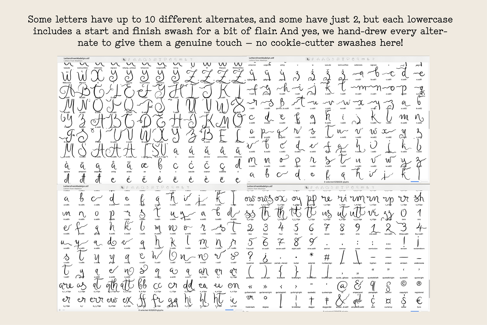 Letters from Madelyn // Quirky Script Font