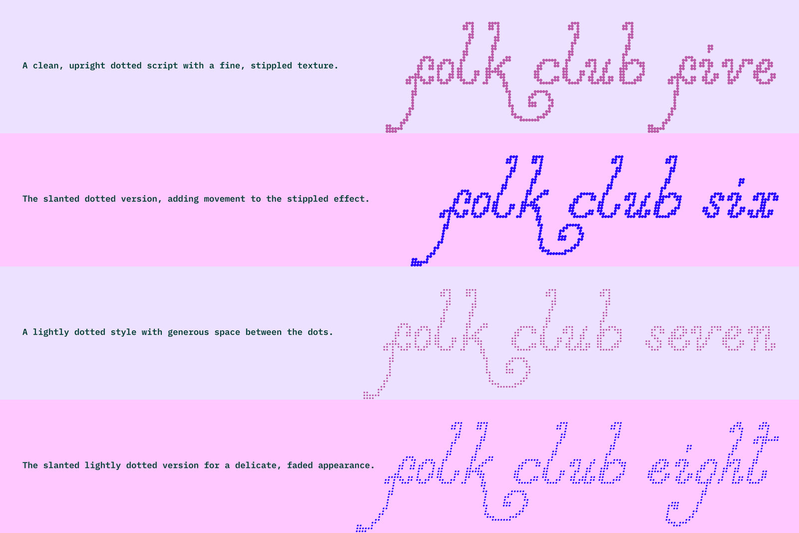 Folk Club // 17 Font Set (Pixel)