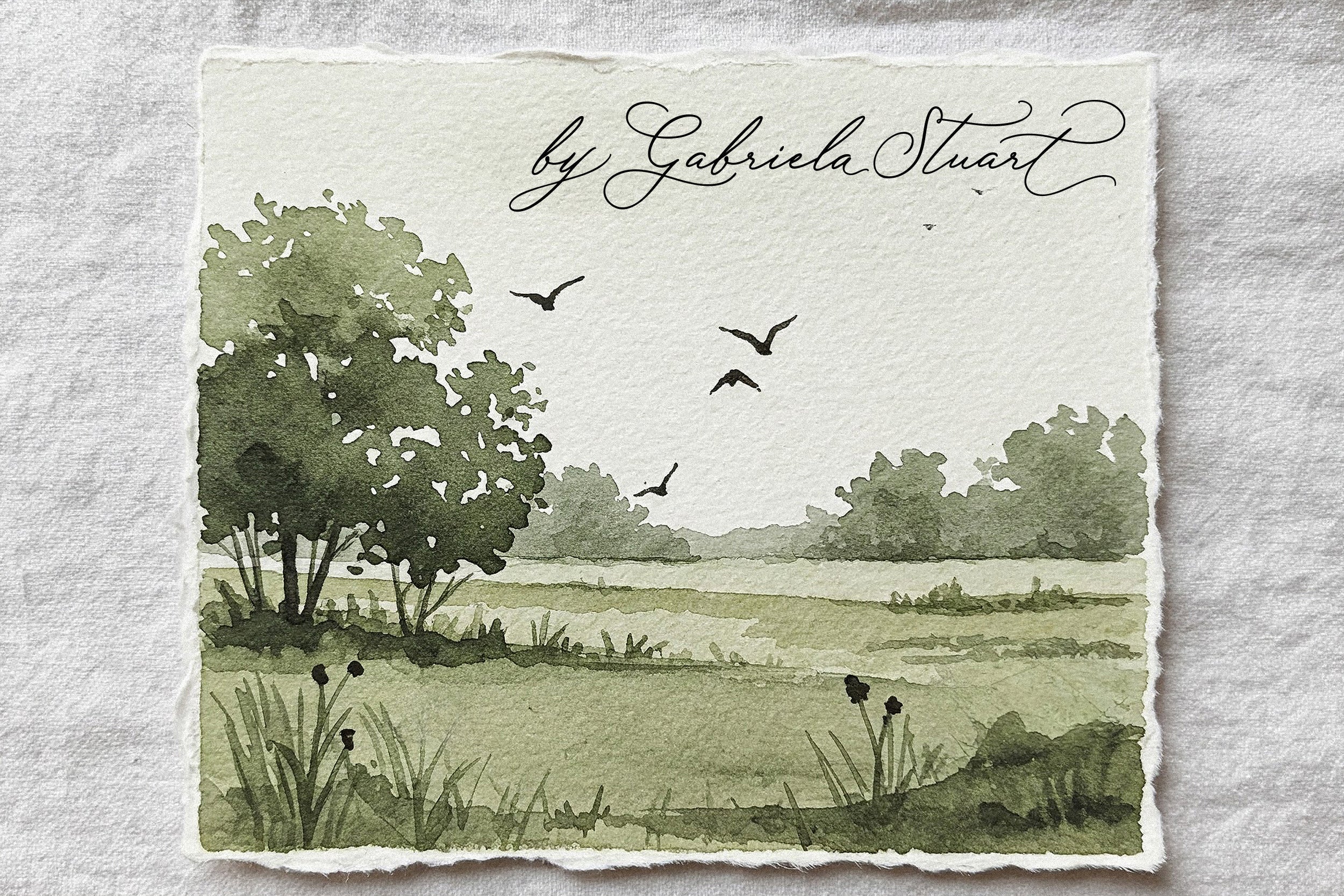 Rose Orchard Garden // Romantic Font