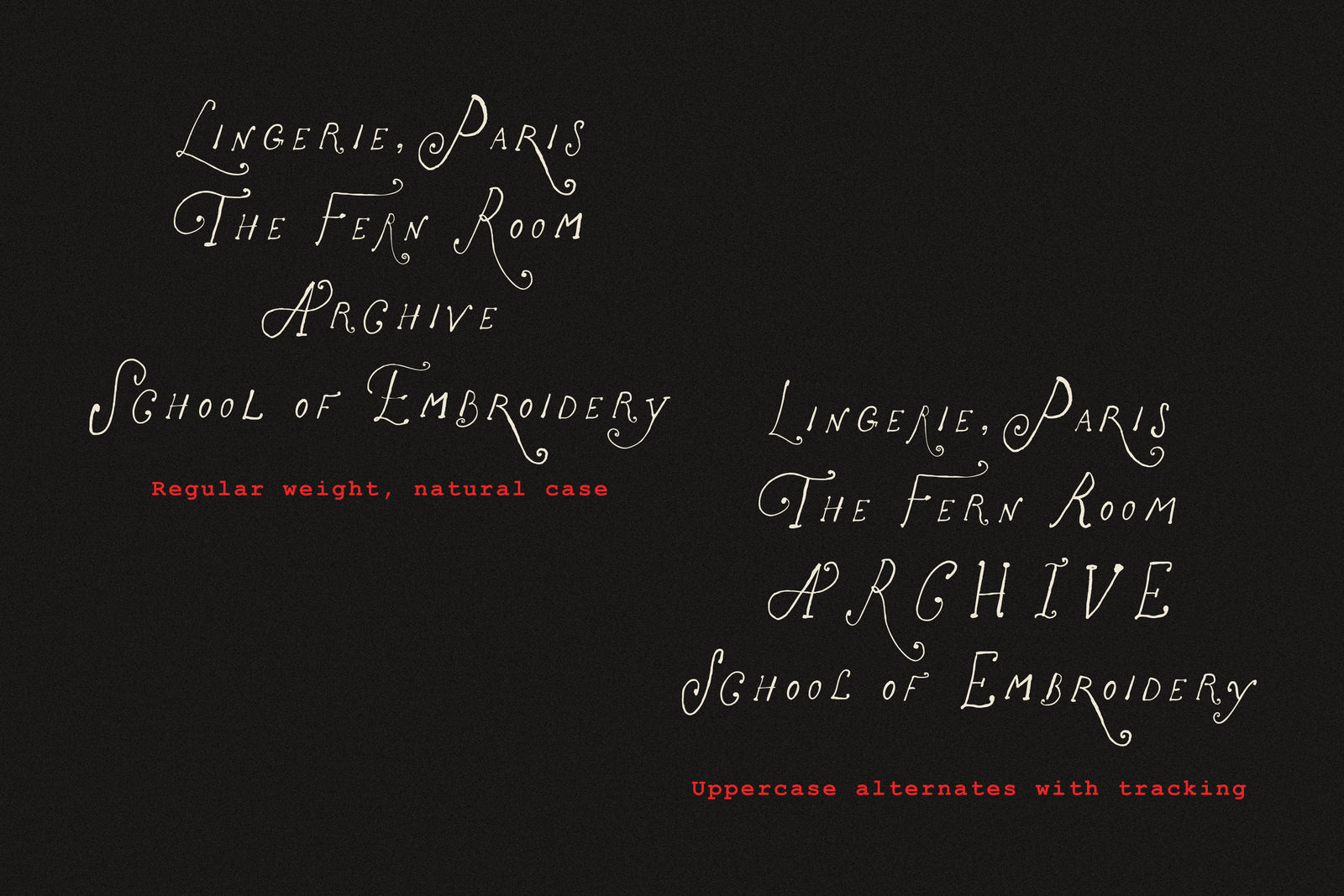 The Rose Atelier// Hand -drawn Font