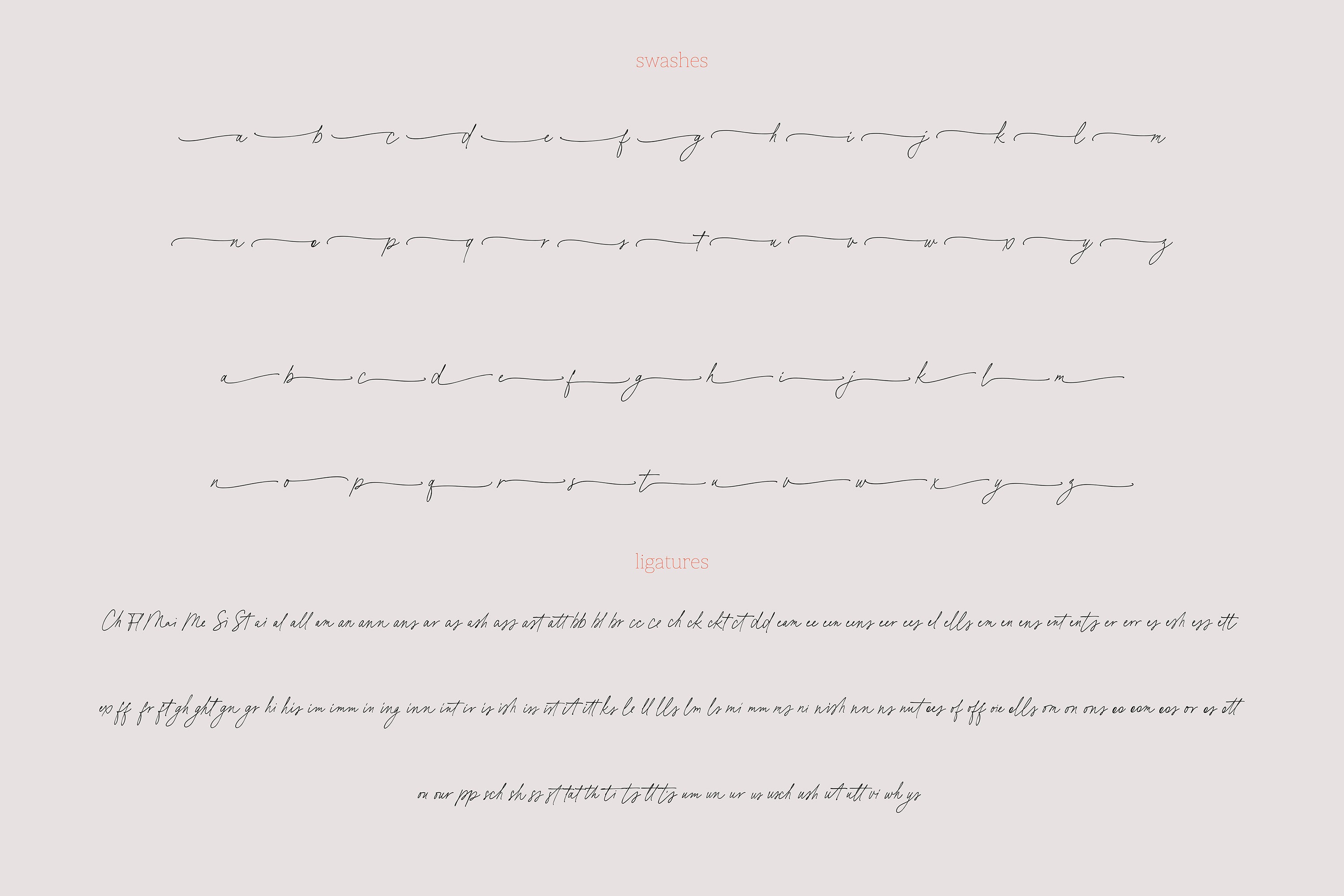 Basil Lime Margarita // Handwritten Font