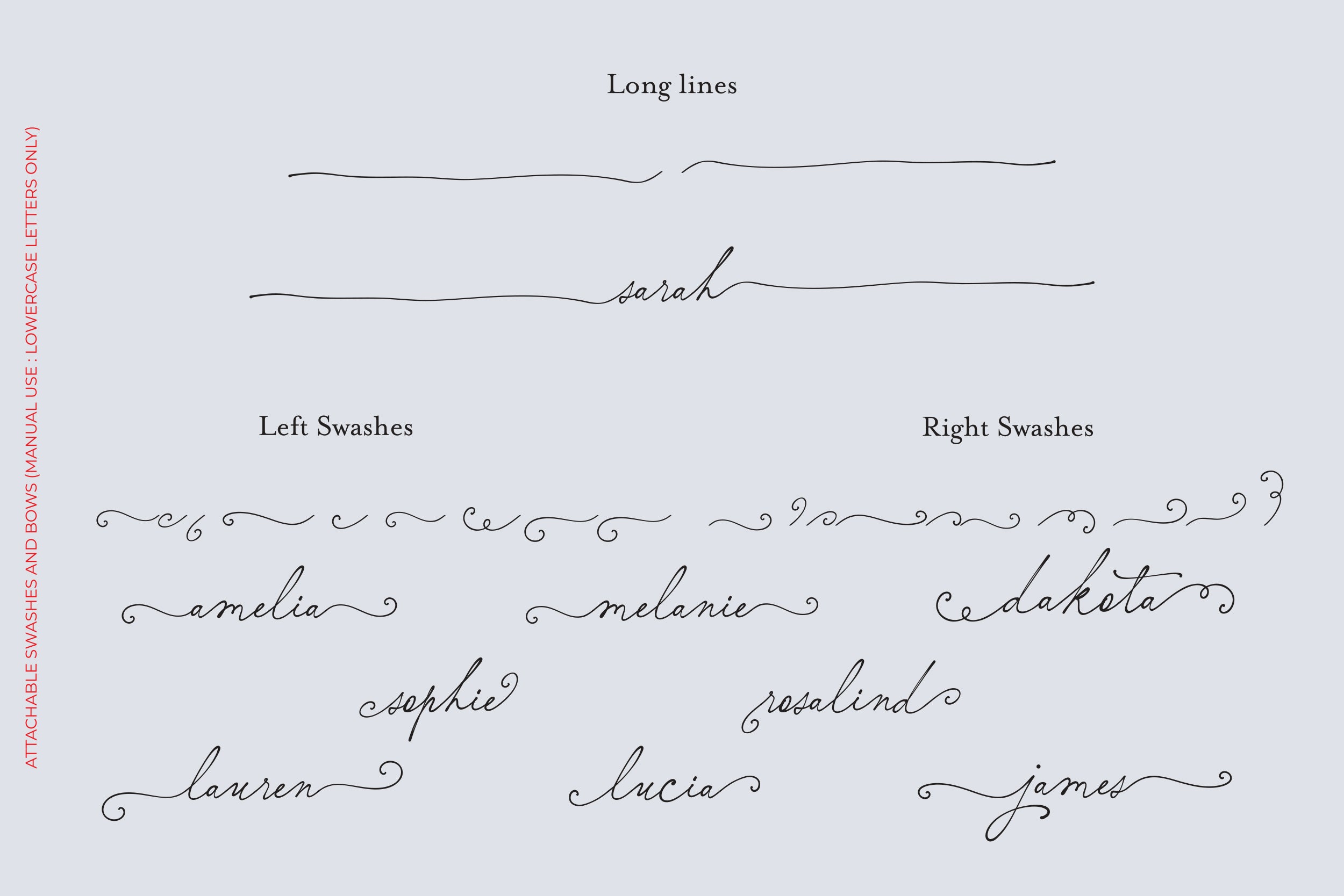Elisabeth Darlington // Font with Bows
