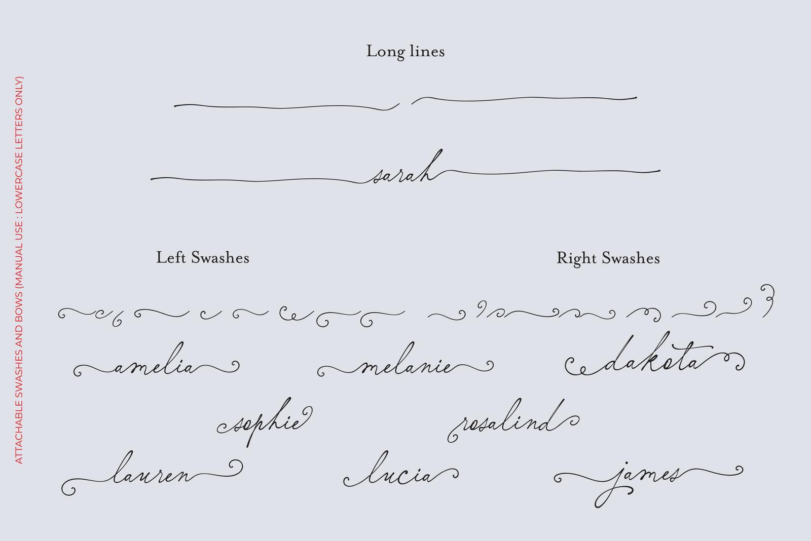 Elisabeth Darlington // Font with Bows