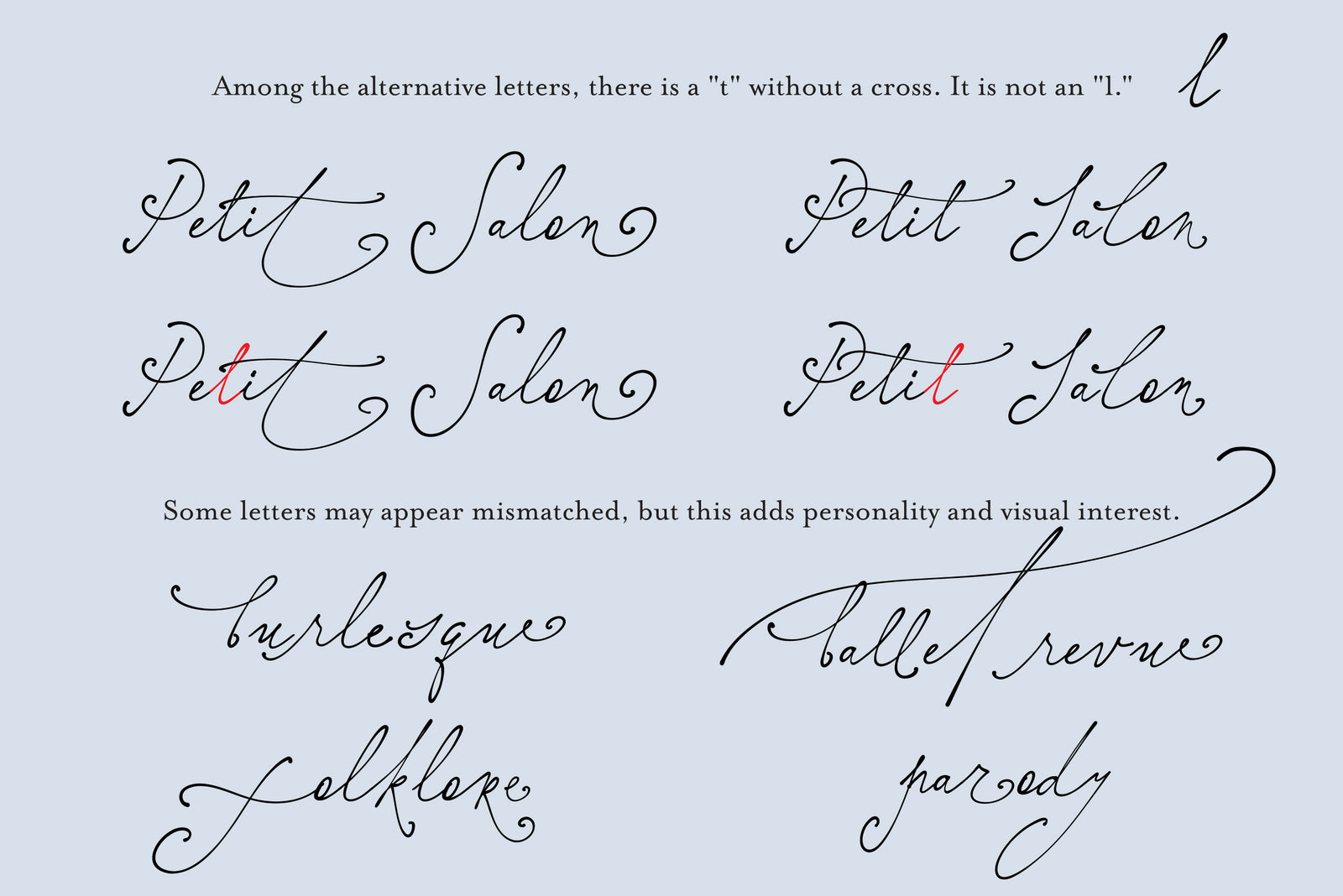 Elisabeth Darlington // Font with Bows