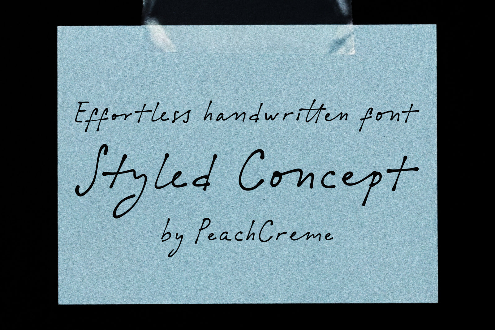 Styled Concept // Casual font