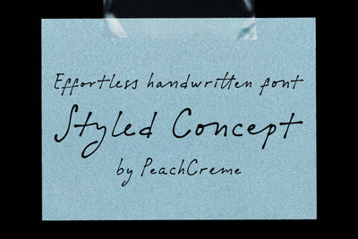 Styled Concept // Casual font