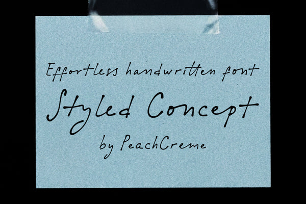 Styled Concept // Casual font