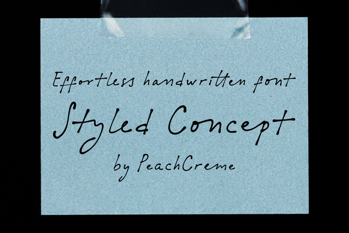 Styled Concept // Casual font