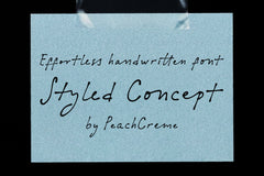 Styled Concept // Casual font