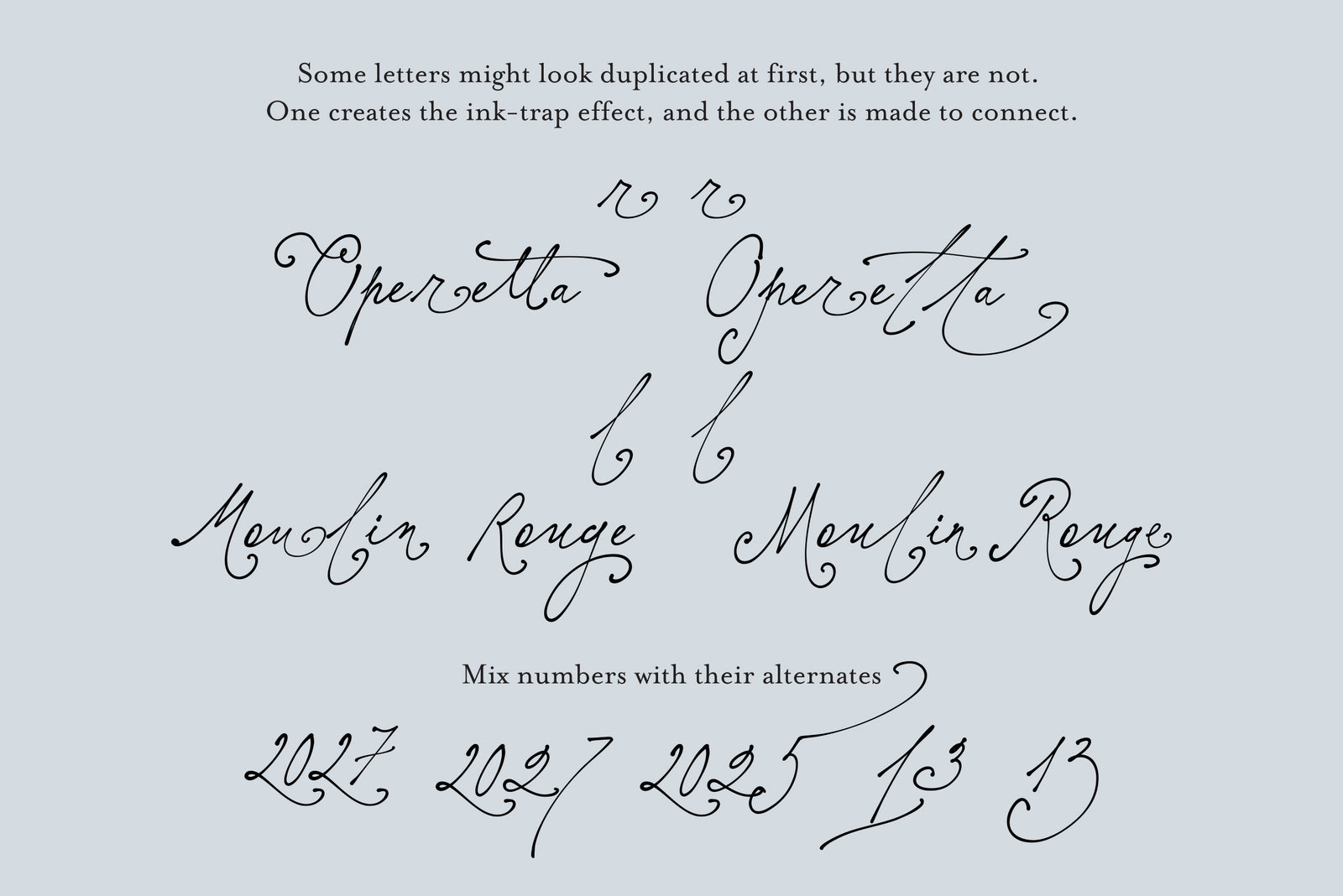 Elisabeth Darlington // Font with Bows