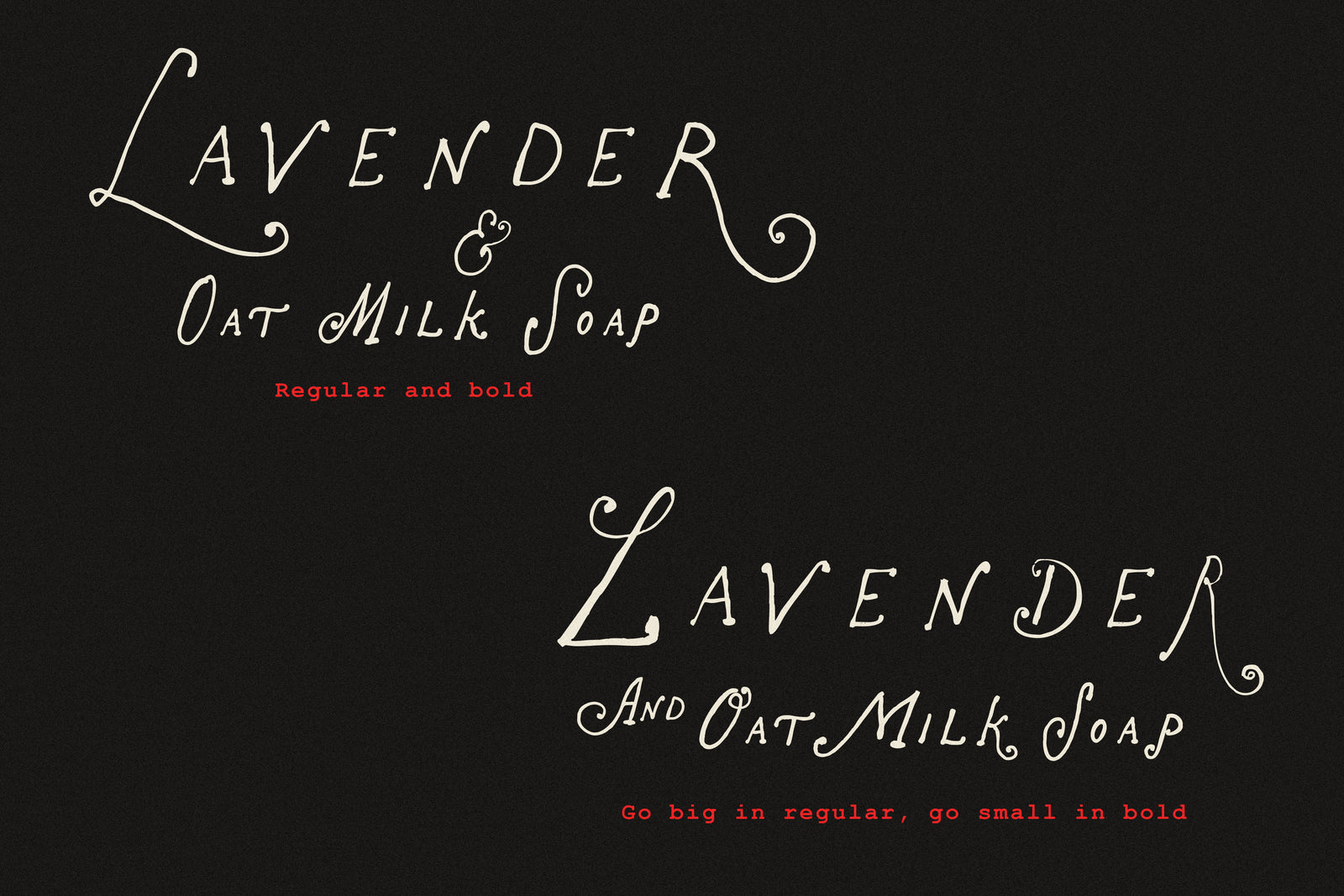 The Rose Atelier// Hand -drawn Font